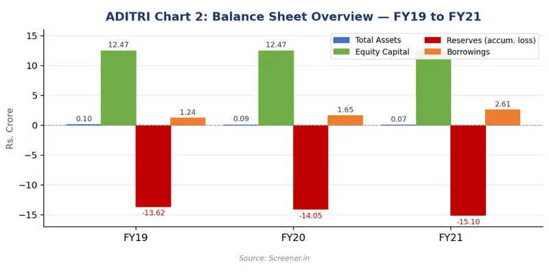 Balance Sheet Summary — FY19 to FY21 